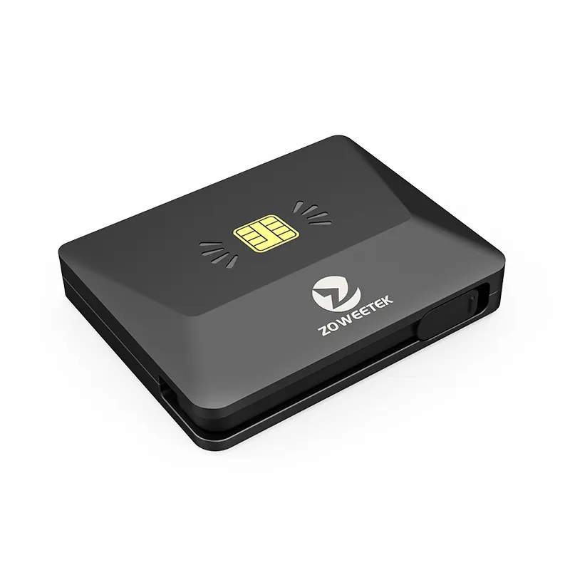 ZOWEETEK 2024 새로운 Type-C 모바일 IC ID 칩 카드 리더 스마트 ATM 직불/은행/스마트 폰/태블릿/PC 용 신용 카드 리더 라이터