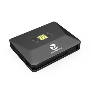 ZOWEETEK 2024 NEW Type-C Mobile IC ID Chip Card Reader Smart ATM Debit/Bank/Credit Card Reader Writer For Smartphones/Tablets/PC