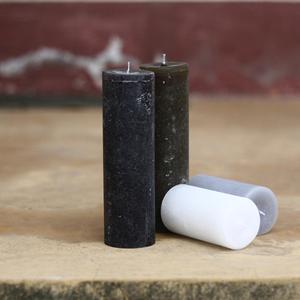 Caro Rustic <b>Paraffin</b> Pillar Candle-Various Colors - Product Image 1