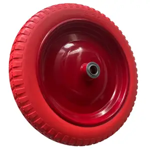 13英寸无扁平聚氨酯泡沫轮胎实心车轮，用于制造厂机械修理厂食品商店