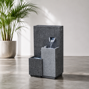 Fuente de Agua Moderna y Sencilla, Artesanía en Resina, Color Personalizado, Impermeable, Hecha a Mano, Decoración para Balcón y Jardín - Product Image 1