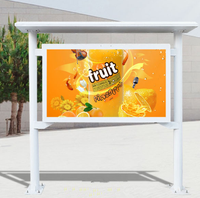 Téléviseur publicitaire extérieur 75 pouces 4K étanche IP66 avec verre protecteur, luminosité de 3500 NITS, garantie 1 an