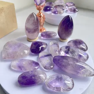 High Quality Natural Crystals Wholesale Bulk Cheap Price Polished Crystal Crafts Supplier Phantom Amethyst For Energy Healing