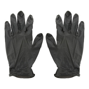 Nitrile Disposable Gloves Black Water Resistant Dusting Household Cleaning Gloves 50 Pieces - Product Image 1