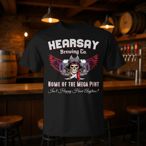 Camiseta de Hearsay Brewing Co, ropa promocional de Home Of The Mega Pint - Product Image 3