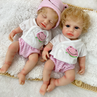 Poupée Reborn en Silicone avec Cheveux Plantés à la Main, Corps Entièrement en Silicone, Différentes Expressions, Jouet Interactif pour Bébé