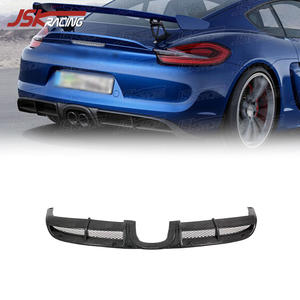Diffuseur arrière en fibre de carbone pour <span class=keywords><strong>Porsche</strong></span> Boxster <span class=keywords><strong>Cayman</strong></span> 981 2013-2015, diffuseur de pare-chocs de voiture, amélioration de la lèvre du diffuseur au style <span class=keywords><strong>GT4</strong></span> - Product Image 1