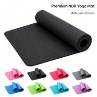 Tapis d'exercice rectangulaire NBR personnalisé, provenant directement de l'usine, avec picots ondulés, antidérapant, rembourré et épais, pour l'entraînement de force