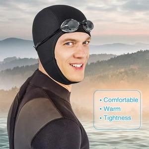Berretto da sub in Neoprene da 2.5mm con cinturini per il mento per lo Snorkeling e il surf con Logo personalizzato - Product Image 3