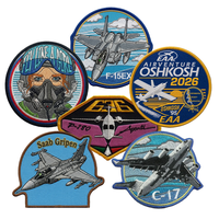 2026 OSHKOSH Aviation Patchs thermocollants brodés à motif d'avion, activés par la chaleur pour les fans de souvenirs