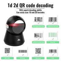 Escáner de Código de Barras de Escritorio USB JR T28, Escaneo de Códigos QR 2D, para Puntos de Venta, Librerías, con 1 Año de Garantía