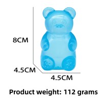 Tendance 2026 : Ours en Gomme Réaliste Taba, Jouet Squishy en Gelée à Presser, Anti-Stress, Décompression, Jouet Sensoriel Fidget pour Enfants