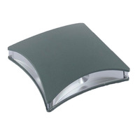 Applique murale LED carrée moderne en aluminium noir à finition lisse CE pour extérieur et intérieur