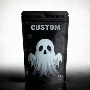 ถุงซิปล็อคพลาสติกกันกลิ่นแบบตั้งได้ ขนาด 3.5 กรัม 7 กรัม พิมพ์ลายดิจิตอลตามสั่ง ปิดผนึกด้วยความร้อน บรรจุภัณฑ์ฟิล์มโพลีเอสเตอร์ - Product Image 2