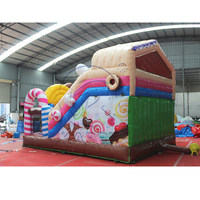 Prix de gros Cand Land Combo de structures gonflables commerciales avec double toboggan aquatique pour fêtes d'enfants