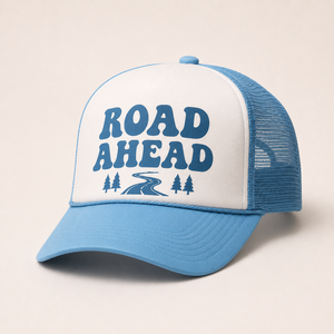 Gorra de béisbol tipo trucker de 5 paneles con logo impreso personalizado de alta calidad, gorra de malla premium con cierre a presión para adultos - Product Image 4