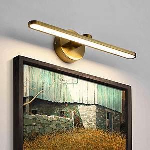 Applique murale LED moderne de luxe en cuivre pour éclairage de table de toilette, idéale pour les tableaux et l'art mural dans la maison, le bureau ou la salle de bain - Product Image 1
