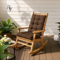 Coussin de chaise Adirondack matelassé 2 pièces de qualité supérieure Patio extérieur Siège et coussin arrière Coussins et coussins lombaires