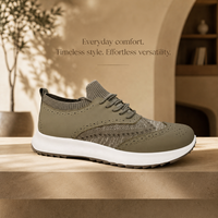 Chaussures Homme Baskets Brogue Flyknit Bout Wingtip Perforé Lacets Slip On Plateforme Légère Rembourrée Décontractée