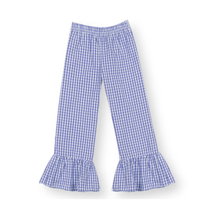 Pantaloni a Quadretti con Volant per Bambine, <span class=keywords><strong>Leggings</strong></span> Boutique con Orlo a Balze, Pantaloni a Quadri <span class=keywords><strong>Arancioni</strong></span> con Volant, Abbigliamento Autunnale per Bambini - Product Image 5