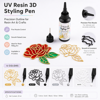 TIMESRUI - Bolígrafo de Resina UV de 20 ml para Delineado, Potente, Especialmente Diseñado para Manualidades con Resina y Decoración de Joyas y Colgantes
