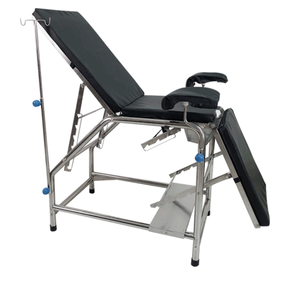 MT tıbbi ayarlanabilir çelik tıbbi taşınabilir jinekoloji muayene masa sandalye - Product Image 3