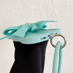 Adorabile <span class=keywords><strong>Cover</strong></span> Protettiva 3D con Fiocco per <span class=keywords><strong>iPhone</strong></span> 16 15 14 <span class=keywords><strong>Pro</strong></span> <span class=keywords><strong>Max</strong></span> con Anello Braccialetto Antiurto in Silicone Custodie Carine per Telefono - Product Image 5