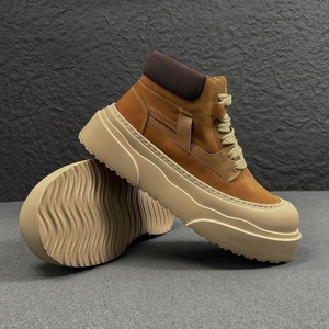 <span class=keywords><strong>Botas</strong></span> de Trabajo para Hombre, de Media Caña, para Invierno, con Suela Gruesa, Antideslizantes, Transpirables, con Diseño a Cuadros, para Motocicleta - Product Image 2