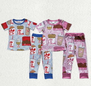 Conjuntos de pantalones y camisetas para niños y niñas con estampado de pollo - Product Image 4