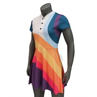 Gaun & Celana Tenis Wanita Desain Terbaru Cepat Kering Bernapas Anti-UV Lipit untuk Golf Pickleball Tenis