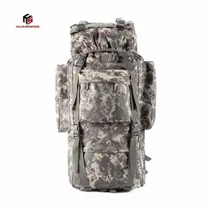 Mochila táctica de caza de supervivencia impermeable para exteriores de camuflaje 65L/100L bolsa de entrenamiento de campo de gran capacidad