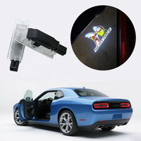Accessoires de porte de voiture : Projecteur de logo LED HD, lumière d'ambiance décorative, lumière fantôme pour Challenger SRT Demon