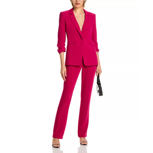 Completo da Donna in Poliestere Ecologico Liscio <span class=keywords><strong>Fucsia</strong></span>, Blazer Monopetto, Set di Abiti da Donna - Product Image 1
