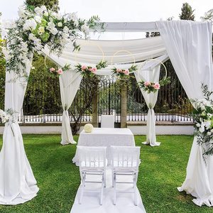 Décoration murale de guirlandes de mariage, anneaux <span class=keywords><strong>en</strong></span> <span class=keywords><strong>bois</strong></span> de bambou, anneaux <span class=keywords><strong>en</strong></span> macramé, cerceaux floraux, accessoires d'artisanat, bricolage - Product Image 4