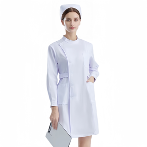 Conjuntos de uniformes de enfermera médica de alta calidad al por mayor, trajes de hospital de seda de invierno de manga larga o corta, número de modelo OEM - Product Image 3
