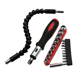 Juego de Destornilladores Universales <span class=keywords><strong>con</strong></span> Eje <span class=keywords><strong>Flexible</strong></span>, Porta Puntas, Varilla de Extensión, Magnetizador, Trinquete, Combinación de Destornilladores, Plástico, Manualidades - Product Image 3