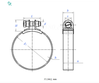Collier de serrage double en acier inoxydable à couple élevé avec personnalisation OEM/ODM, système de mesure métrique, marque HANSHA