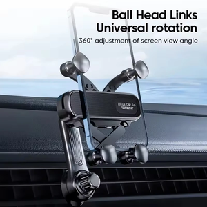 Venda quente Pequeno ABS Car Air Vent Mount Titular Do Telefone Móvel Ao Ar Livre com Metal Gancho Ímã Do Poder Do Telefone Compatível - Product Image 2