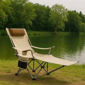 Chaise de camping pliable moderne en aluminium à installation rapide-Légère et durable pour une utilisation en entrepôt et en parc - Product Image 1