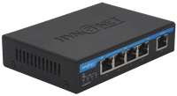 CE FCC Desktop 48V 10G 4-Port PoE Gigabit Network Switch 5*10/100/1000M 4*10/100/1000M 1*10/100/1000M Port RJ45 65W Adapter