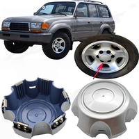 Cache-moyeux et enjoliveurs de roue personnalisés en ABS argenté style professionnel pour Land Cruiser LC80/LC150/LC200/LC300 Prado