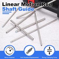 NTL Linear Motion Rod Shaft 8mmx450mm 45#STEEL OEM End Hollow Inner Threaded Studs Screws for 3D Printer CNC