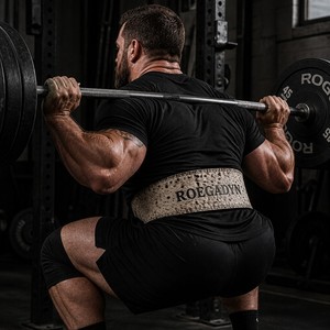Cinturón de levantamiento de pesas de cuero prémium con pelo, estilo vintage, soporte <span class=keywords><strong>para</strong></span> powerlifting con hebilla de acero, resistente, profesional - Product Image 2