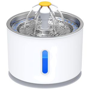 เครื่องให้น้ำแมวอัตโนมัติขนาด 2.4 ลิตร ทำจากสแตนเลส พร้อมไฟ LED - Product Image 1