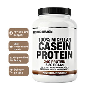 Polvo de proteína de caseína micelar 100% estándar oro completo de digestión lenta vegana a un precio competitivo - Product Image 1