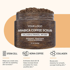 Gommage corporel au café Arabica, exfoliant naturel, anti-cellulite, anti-vergetures, à l'huile de coco et au sucre, hydratant, éclaircissant, végan - Product Image 5