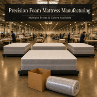 Matelas en mousse à haute résilience sur mesure, compressé sous vide, enroulable, respirant, orthopédique, pour la maison et les projets commerciaux