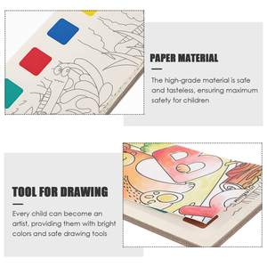 DIY Pigments Doodle Gouache pour enfants Animal <span class=keywords><strong>marin</strong></span> Image <span class=keywords><strong>Aquarelle</strong></span> Peinture Livre de coloriage - Product Image 3