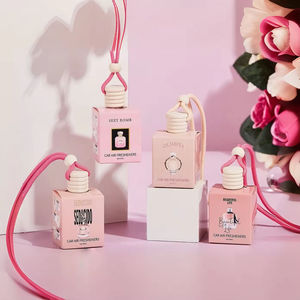 Diffuseurs d'air pour <span class=keywords><strong>voiture</strong></span> en verre léger et portable, parfum liquide durable, aromathérapie, quatre saveurs, design suspendu - Product Image 3