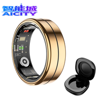 Anillo Inteligente para Hombre y Mujer, Resistente al Agua 5ATM, Modo Multideportivo, Control de Cámara Android, Aleación, Monitor de Salud y Sueño, Control por Aplicación